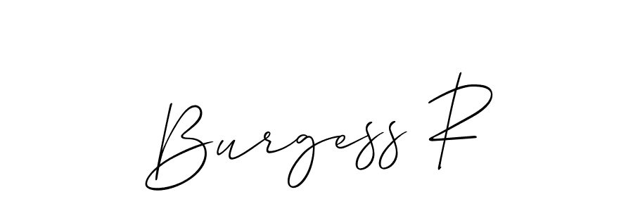 This is the best signature style for the Burgess R name. Also you like these signature font (Allison_Script). Mix name signature. Burgess R signature style 2 images and pictures png