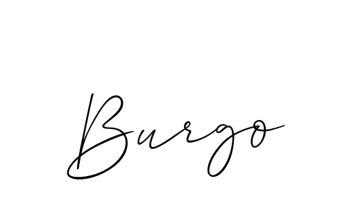 Also we have Burgo name is the best signature style. Create professional handwritten signature collection using Allison_Script autograph style. Burgo signature style 2 images and pictures png