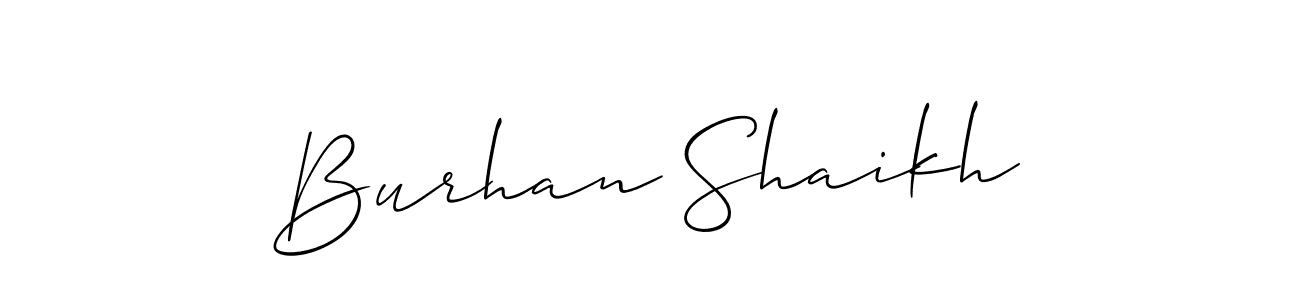 Best and Professional Signature Style for Burhan Shaikh. Allison_Script Best Signature Style Collection. Burhan Shaikh signature style 2 images and pictures png