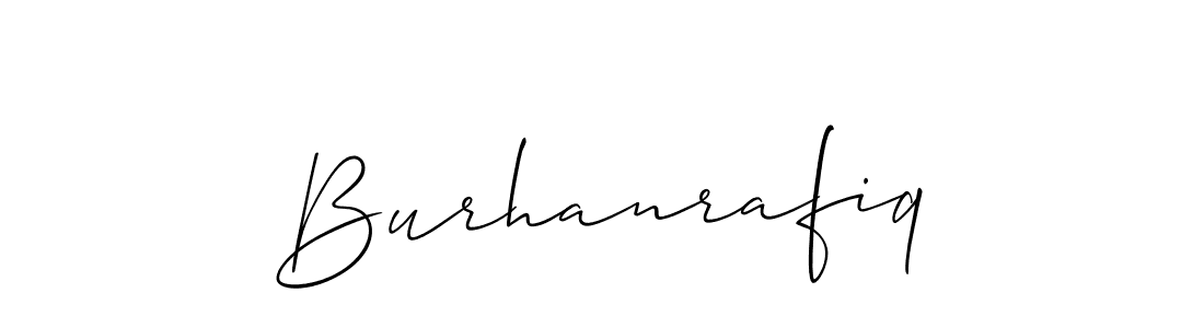 How to make Burhanrafiq signature? Allison_Script is a professional autograph style. Create handwritten signature for Burhanrafiq name. Burhanrafiq signature style 2 images and pictures png
