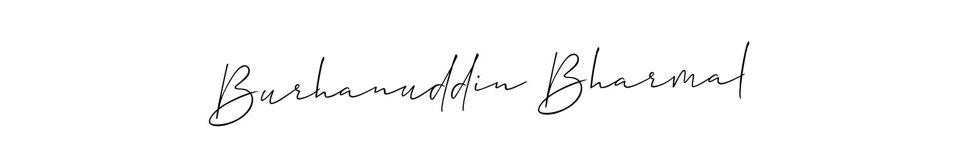 Make a short Burhanuddin Bharmal signature style. Manage your documents anywhere anytime using Allison_Script. Create and add eSignatures, submit forms, share and send files easily. Burhanuddin Bharmal signature style 2 images and pictures png