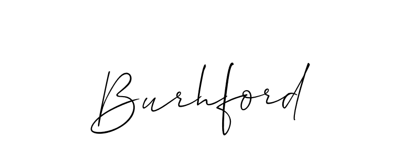 Allison_Script is a professional signature style that is perfect for those who want to add a touch of class to their signature. It is also a great choice for those who want to make their signature more unique. Get Burhford name to fancy signature for free. Burhford signature style 2 images and pictures png