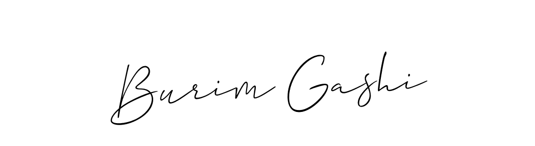 Create a beautiful signature design for name Burim Gashi. With this signature (Allison_Script) fonts, you can make a handwritten signature for free. Burim Gashi signature style 2 images and pictures png