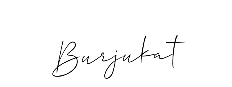 Also You can easily find your signature by using the search form. We will create Burjukat name handwritten signature images for you free of cost using Allison_Script sign style. Burjukat signature style 2 images and pictures png