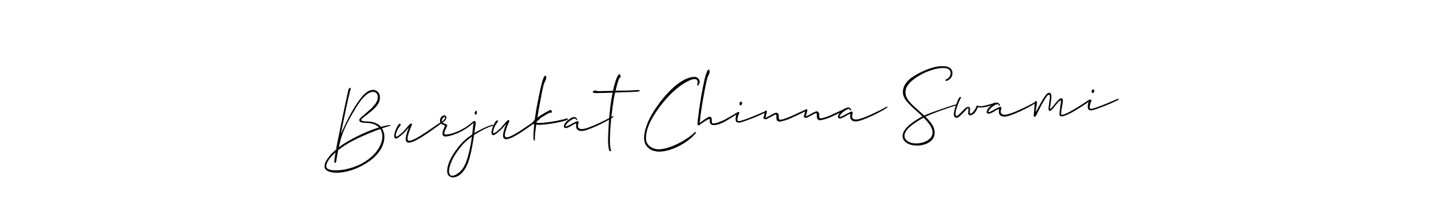 Design your own signature with our free online signature maker. With this signature software, you can create a handwritten (Allison_Script) signature for name Burjukat Chinna Swami. Burjukat Chinna Swami signature style 2 images and pictures png