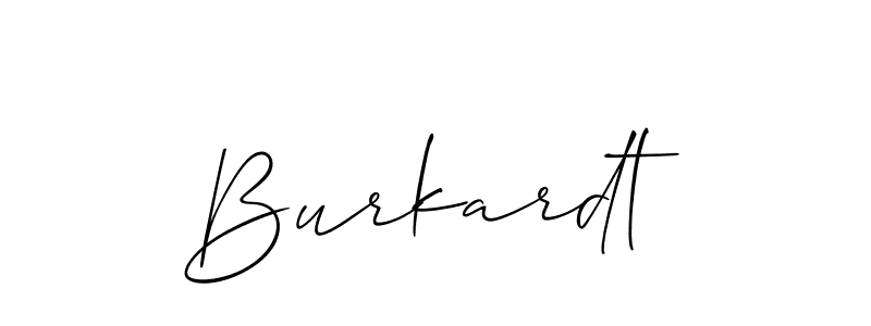 How to make Burkardt signature? Allison_Script is a professional autograph style. Create handwritten signature for Burkardt name. Burkardt signature style 2 images and pictures png