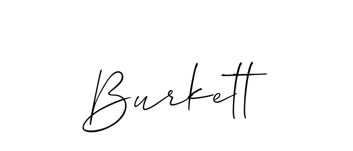 Make a beautiful signature design for name Burkett. Use this online signature maker to create a handwritten signature for free. Burkett signature style 2 images and pictures png