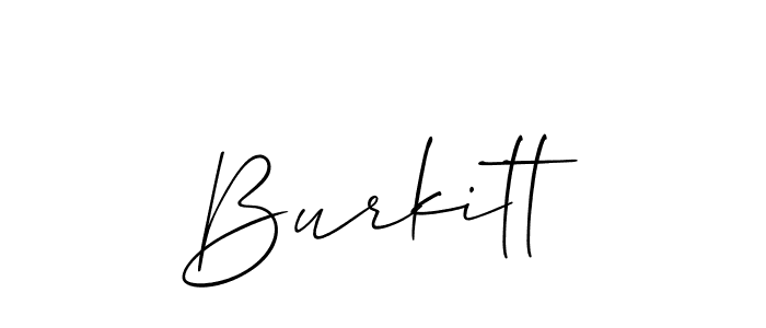 Make a short Burkitt signature style. Manage your documents anywhere anytime using Allison_Script. Create and add eSignatures, submit forms, share and send files easily. Burkitt signature style 2 images and pictures png