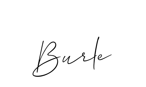 Create a beautiful signature design for name Burle. With this signature (Allison_Script) fonts, you can make a handwritten signature for free. Burle signature style 2 images and pictures png