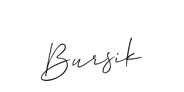 Make a beautiful signature design for name Bursik. Use this online signature maker to create a handwritten signature for free. Bursik signature style 2 images and pictures png