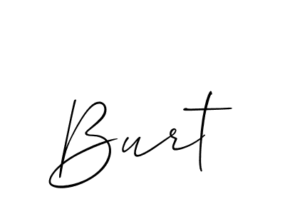 Allison_Script is a professional signature style that is perfect for those who want to add a touch of class to their signature. It is also a great choice for those who want to make their signature more unique. Get Burt name to fancy signature for free. Burt signature style 2 images and pictures png