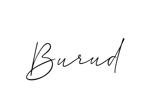 Also You can easily find your signature by using the search form. We will create Burud name handwritten signature images for you free of cost using Allison_Script sign style. Burud signature style 2 images and pictures png
