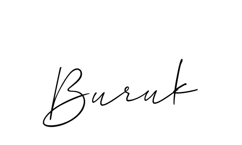 Buruk stylish signature style. Best Handwritten Sign (Allison_Script) for my name. Handwritten Signature Collection Ideas for my name Buruk. Buruk signature style 2 images and pictures png