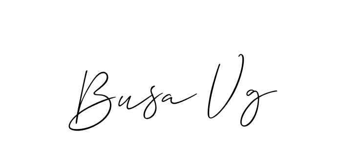 Also we have Busa Vg name is the best signature style. Create professional handwritten signature collection using Allison_Script autograph style. Busa Vg signature style 2 images and pictures png