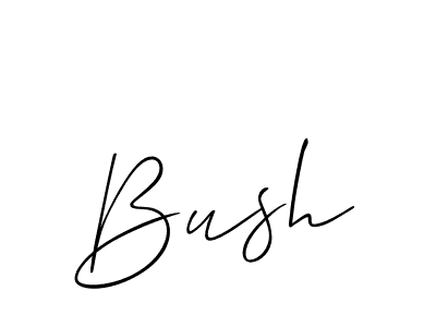 You should practise on your own different ways (Allison_Script) to write your name (Bush) in signature. don't let someone else do it for you. Bush signature style 2 images and pictures png