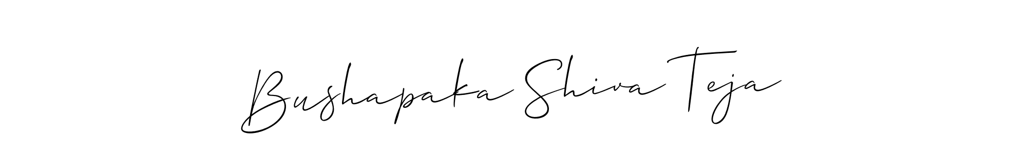 You can use this online signature creator to create a handwritten signature for the name Bushapaka Shiva Teja. This is the best online autograph maker. Bushapaka Shiva Teja signature style 2 images and pictures png