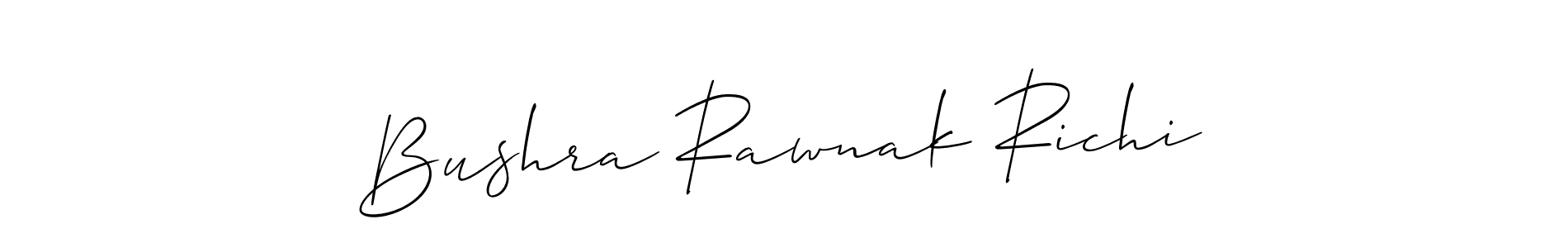 Check out images of Autograph of Bushra Rawnak Richi name. Actor Bushra Rawnak Richi Signature Style. Allison_Script is a professional sign style online. Bushra Rawnak Richi signature style 2 images and pictures png