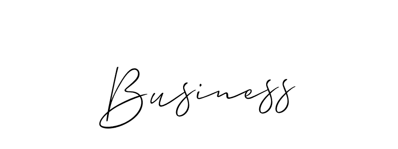 Create a beautiful signature design for name Business. With this signature (Allison_Script) fonts, you can make a handwritten signature for free. Business signature style 2 images and pictures png