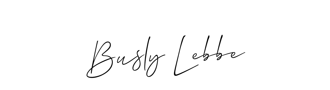 Best and Professional Signature Style for Busly Lebbe. Allison_Script Best Signature Style Collection. Busly Lebbe signature style 2 images and pictures png