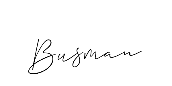 How to make Busman signature? Allison_Script is a professional autograph style. Create handwritten signature for Busman name. Busman signature style 2 images and pictures png
