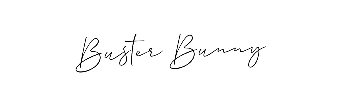 Buster Bunny stylish signature style. Best Handwritten Sign (Allison_Script) for my name. Handwritten Signature Collection Ideas for my name Buster Bunny. Buster Bunny signature style 2 images and pictures png