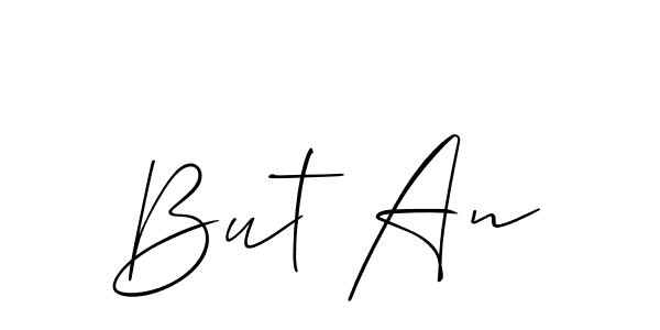 Create a beautiful signature design for name But An. With this signature (Allison_Script) fonts, you can make a handwritten signature for free. But An signature style 2 images and pictures png