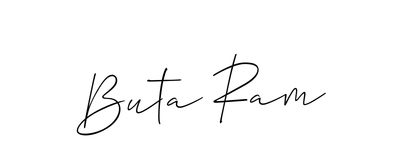 How to make Buta Ram signature? Allison_Script is a professional autograph style. Create handwritten signature for Buta Ram name. Buta Ram signature style 2 images and pictures png