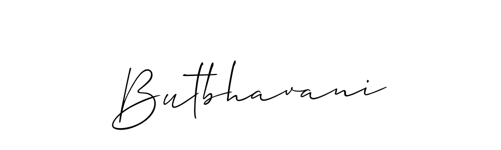 You should practise on your own different ways (Allison_Script) to write your name (Butbhavani) in signature. don't let someone else do it for you. Butbhavani signature style 2 images and pictures png