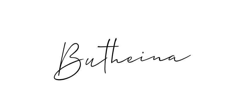 Butheina stylish signature style. Best Handwritten Sign (Allison_Script) for my name. Handwritten Signature Collection Ideas for my name Butheina. Butheina signature style 2 images and pictures png