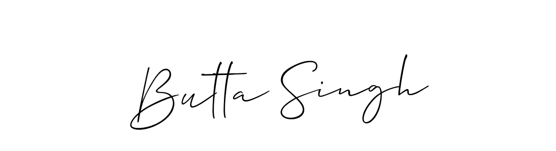 How to make Butta Singh signature? Allison_Script is a professional autograph style. Create handwritten signature for Butta Singh name. Butta Singh signature style 2 images and pictures png