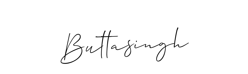 How to make Buttasingh signature? Allison_Script is a professional autograph style. Create handwritten signature for Buttasingh name. Buttasingh signature style 2 images and pictures png