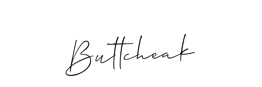 if you are searching for the best signature style for your name Buttcheak. so please give up your signature search. here we have designed multiple signature styles  using Allison_Script. Buttcheak signature style 2 images and pictures png