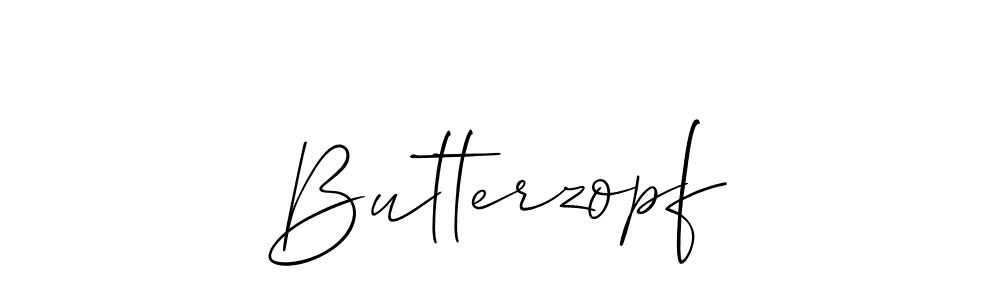 Create a beautiful signature design for name Butterzopf. With this signature (Allison_Script) fonts, you can make a handwritten signature for free. Butterzopf signature style 2 images and pictures png