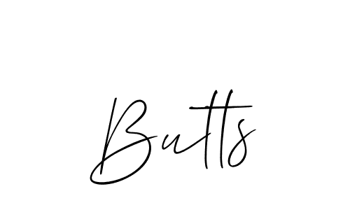 Best and Professional Signature Style for Butts. Allison_Script Best Signature Style Collection. Butts signature style 2 images and pictures png