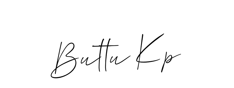 Make a beautiful signature design for name Buttu Kp. Use this online signature maker to create a handwritten signature for free. Buttu Kp signature style 2 images and pictures png