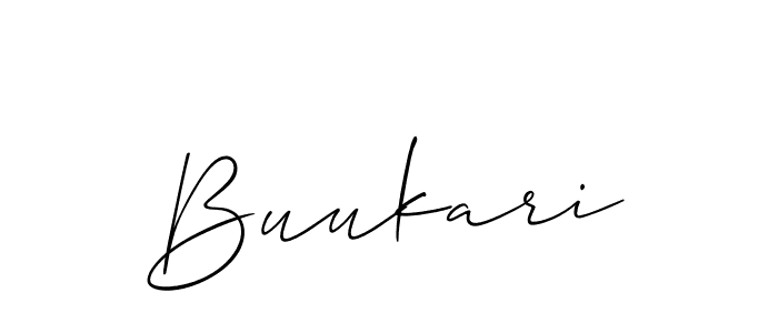 The best way (Allison_Script) to make a short signature is to pick only two or three words in your name. The name Buukari include a total of six letters. For converting this name. Buukari signature style 2 images and pictures png