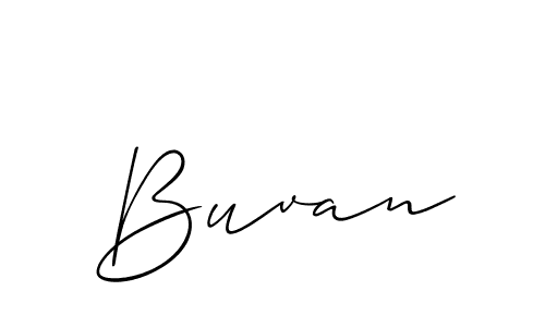 Design your own signature with our free online signature maker. With this signature software, you can create a handwritten (Allison_Script) signature for name Buvan. Buvan signature style 2 images and pictures png