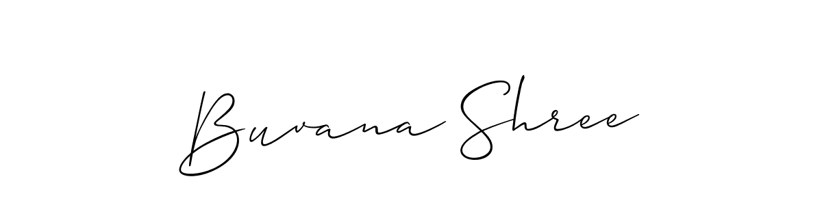 Best and Professional Signature Style for Buvana Shree. Allison_Script Best Signature Style Collection. Buvana Shree signature style 2 images and pictures png