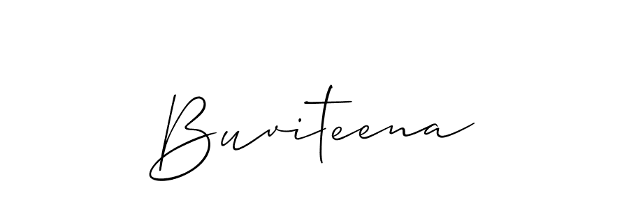 How to make Buviteena name signature. Use Allison_Script style for creating short signs online. This is the latest handwritten sign. Buviteena signature style 2 images and pictures png