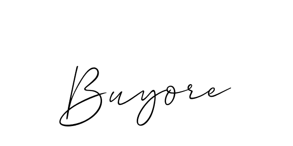 Create a beautiful signature design for name Buyore. With this signature (Allison_Script) fonts, you can make a handwritten signature for free. Buyore signature style 2 images and pictures png