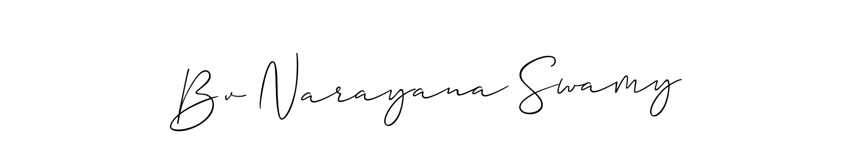 Best and Professional Signature Style for Bv Narayana Swamy. Allison_Script Best Signature Style Collection. Bv Narayana Swamy signature style 2 images and pictures png