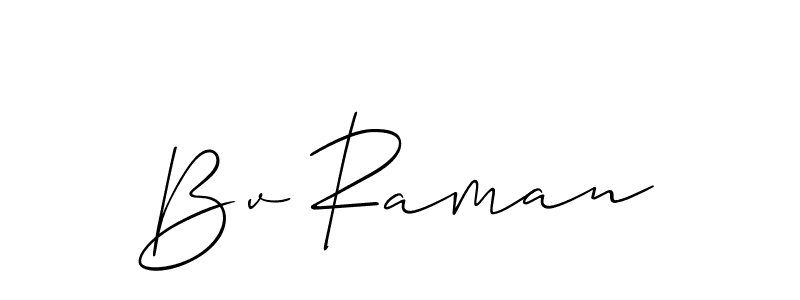 if you are searching for the best signature style for your name Bv Raman. so please give up your signature search. here we have designed multiple signature styles  using Allison_Script. Bv Raman signature style 2 images and pictures png