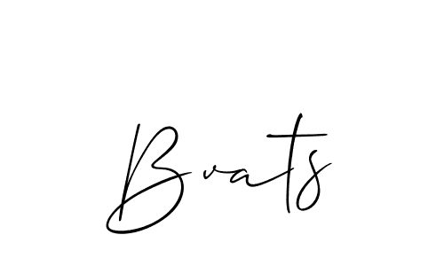 Also You can easily find your signature by using the search form. We will create Bvats name handwritten signature images for you free of cost using Allison_Script sign style. Bvats signature style 2 images and pictures png