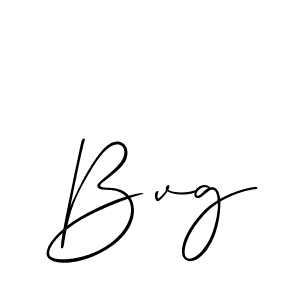 Design your own signature with our free online signature maker. With this signature software, you can create a handwritten (Allison_Script) signature for name Bvg. Bvg signature style 2 images and pictures png