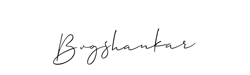 Create a beautiful signature design for name Bvgshankar. With this signature (Allison_Script) fonts, you can make a handwritten signature for free. Bvgshankar signature style 2 images and pictures png