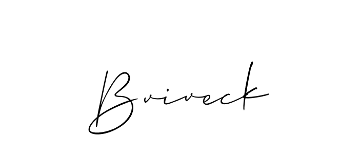 Best and Professional Signature Style for Bviveck. Allison_Script Best Signature Style Collection. Bviveck signature style 2 images and pictures png