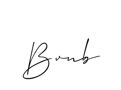 Also we have Bvnb name is the best signature style. Create professional handwritten signature collection using Allison_Script autograph style. Bvnb signature style 2 images and pictures png