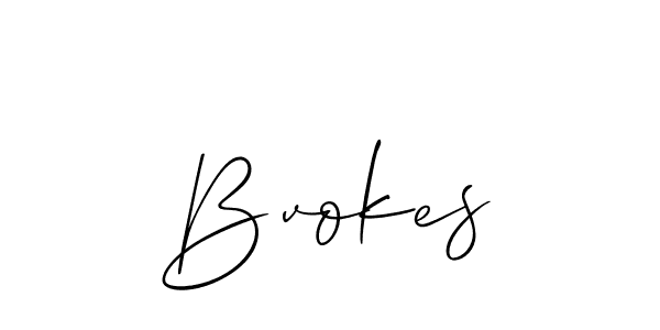 It looks lik you need a new signature style for name Bvokes. Design unique handwritten (Allison_Script) signature with our free signature maker in just a few clicks. Bvokes signature style 2 images and pictures png