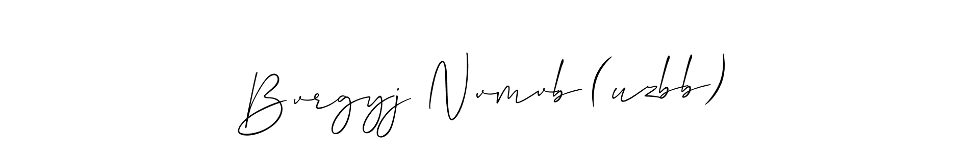 It looks lik you need a new signature style for name Bvrgyj Nvmvb (uzbb). Design unique handwritten (Allison_Script) signature with our free signature maker in just a few clicks. Bvrgyj Nvmvb (uzbb) signature style 2 images and pictures png