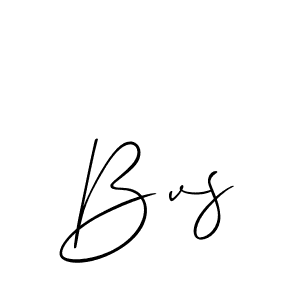 The best way (Allison_Script) to make a short signature is to pick only two or three words in your name. The name Bvs include a total of six letters. For converting this name. Bvs signature style 2 images and pictures png